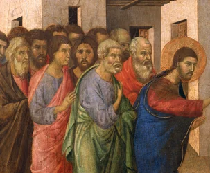 Jezus opent de ogen van een blindgeboren man (detail)